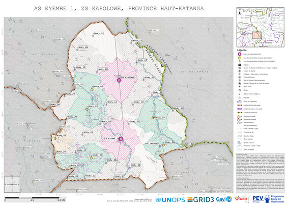 Microplanning: Kyembe-1, Kapolowe, Likasi, Haut-Katanga, COD (2025)