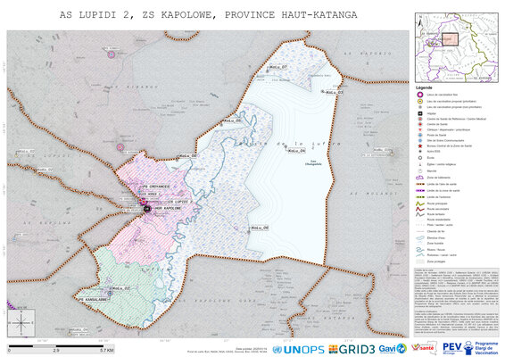 Microplanning: Lupidi-2, Kapolowe, Likasi, Haut-Katanga, COD (2025)