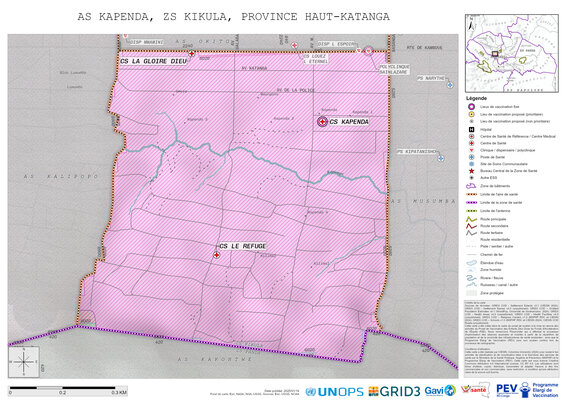 Microplanning: Kapenda, Kikula, Likasi, Haut-Katanga, COD (2025)