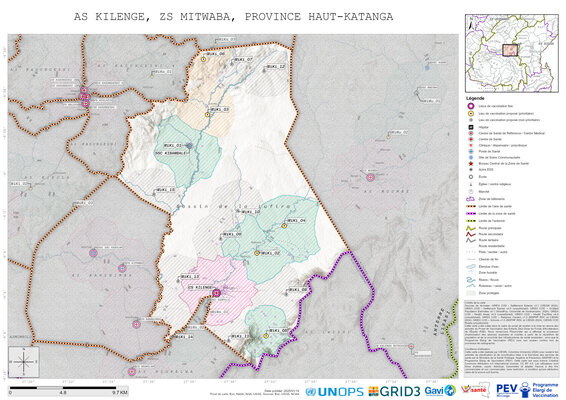 Microplanning: Kilenge, Mitwaba, Likasi, Haut-Katanga, COD (2025)