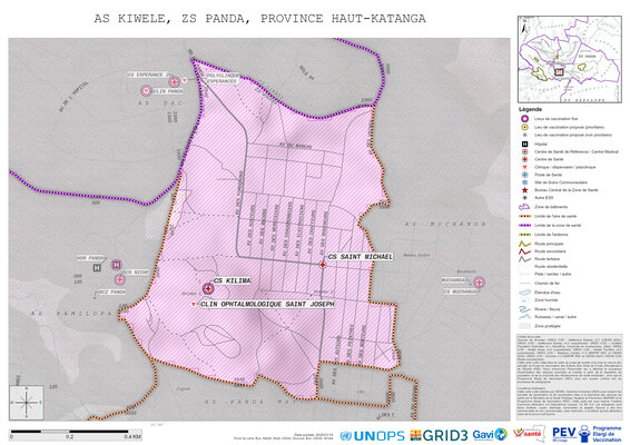 Microplanning: Kiwele, Panda, Likasi, Haut-Katanga, COD (2025)