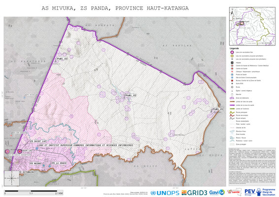 Microplanning: Mivuka, Panda, Likasi, Haut-Katanga, COD (2025)