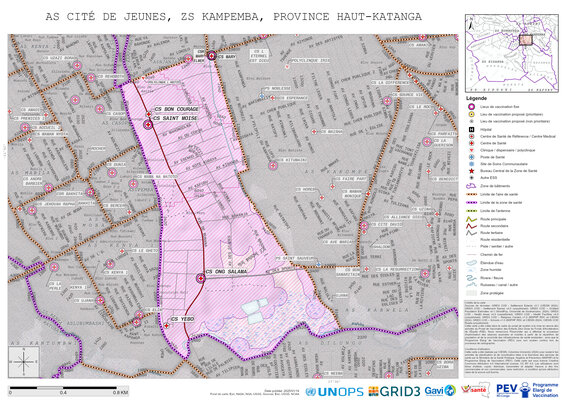 Microplanning: Cit-De-Jeunes, Kampemba, Lubumbashi, Haut-Katanga, COD (2025)