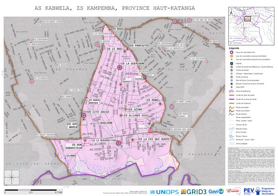Microplanning: Kabwela, Kampemba, Lubumbashi, Haut-Katanga, COD (2025)