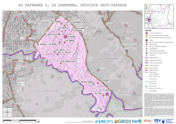 Microplanning: Kafwembe-2, Kampemba, Lubumbashi, Haut-Katanga, COD (2025)