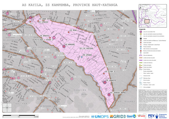 Microplanning: Kayila, Kampemba, Lubumbashi, Haut-Katanga, COD (2025)