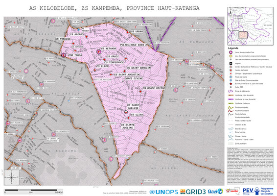 Microplanning: Kilobelobe, Kampemba, Lubumbashi, Haut-Katanga, COD (2025)