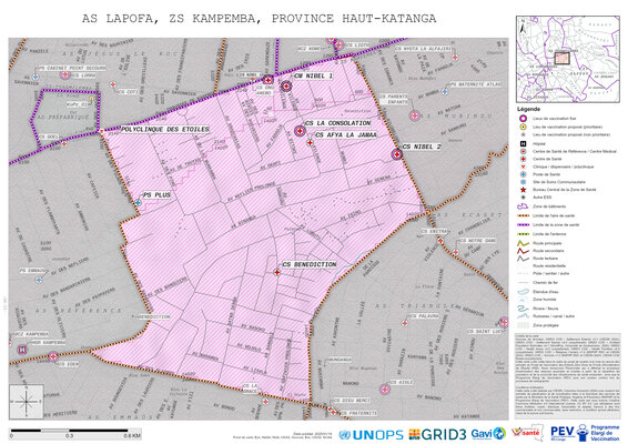 Microplanning: Lapofa, Kampemba, Lubumbashi, Haut-Katanga, COD (2025)