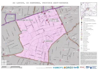Microplanning: Lapofa, Kampemba, Lubumbashi, Haut-Katanga, COD (2025)
