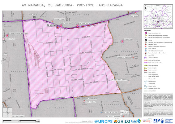 Microplanning: Maramba, Kampemba, Lubumbashi, Haut-Katanga, COD (2025)