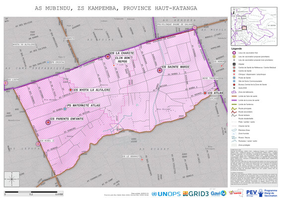 Microplanning: Mubindu, Kampemba, Lubumbashi, Haut-Katanga, COD (2025)