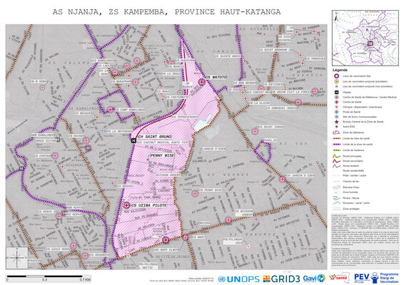 Microplanning: Njanja, Kampemba, Lubumbashi, Haut-Katanga, COD (2025)