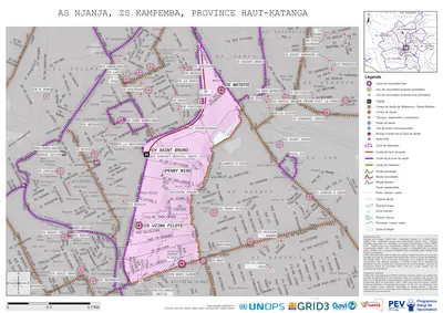 Microplanning: Njanja, Kampemba, Lubumbashi, Haut-Katanga, COD (2025)