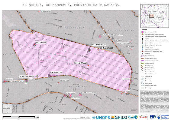 Microplanning: Safina, Kampemba, Lubumbashi, Haut-Katanga, COD (2025)