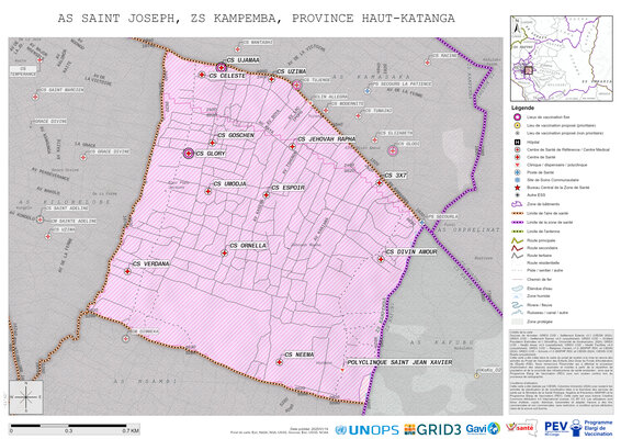 Microplanning: Saint-Joseph, Kampemba, Lubumbashi, Haut-Katanga, COD (2025)