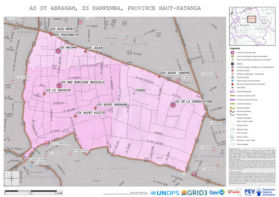 Microplanning: St-Abraham, Kampemba, Lubumbashi, Haut-Katanga, COD (2025)