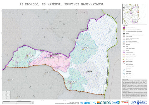 Microplanning: Mbokolo, Kasenga, Lubumbashi, Haut-Katanga, COD (2025)
