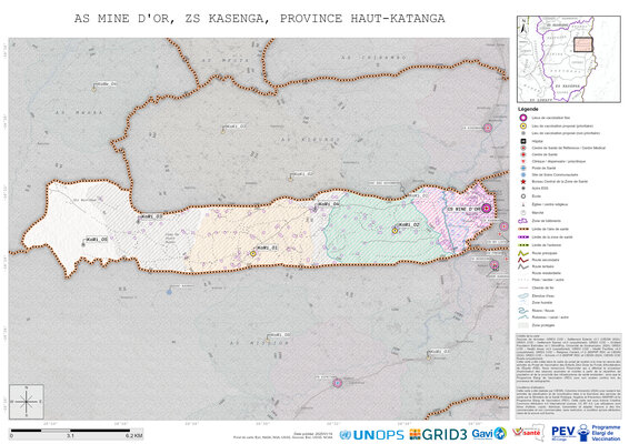 Microplanning: Mine-D'or, Kasenga, Lubumbashi, Haut-Katanga, COD (2025)