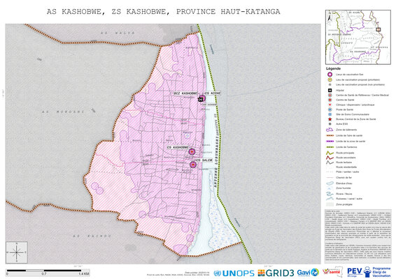 Microplanning: Kashobwe, Kashobwe, Lubumbashi, Haut-Katanga, COD (2025)
