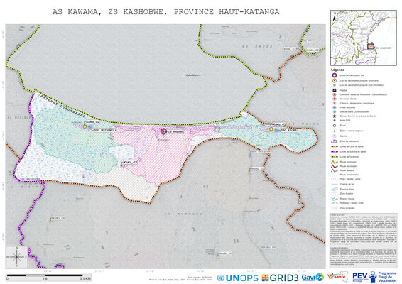Microplanning: Kawama, Kashobwe, Lubumbashi, Haut-Katanga, COD (2025)