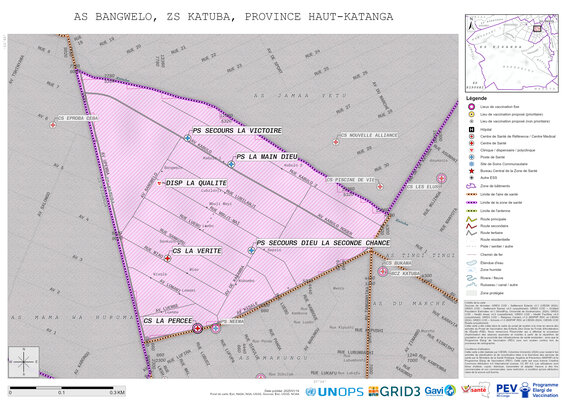 Microplanning: Bangwelo, Katuba, Lubumbashi, Haut-Katanga, COD (2025)