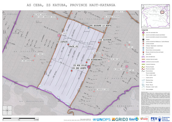 Microplanning: Ceba, Katuba, Lubumbashi, Haut-Katanga, COD (2025)