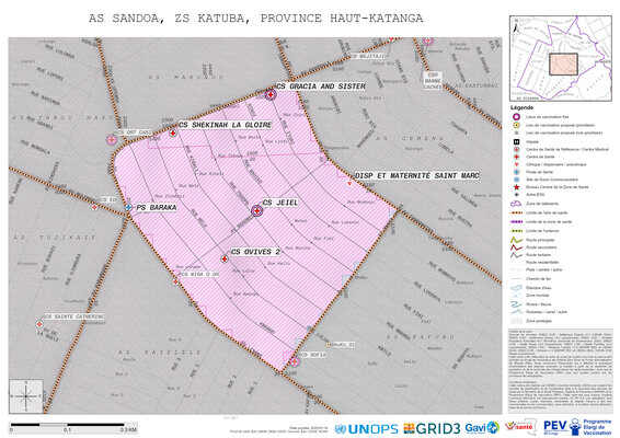 Microplanning: Sandoa, Katuba, Lubumbashi, Haut-Katanga, COD (2025)