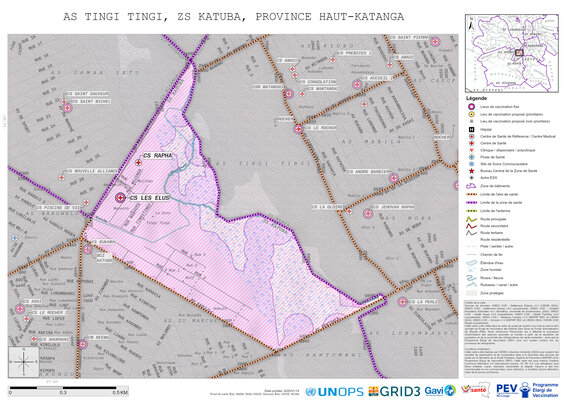 Microplanning: Tingi-Tingi, Katuba, Lubumbashi, Haut-Katanga, COD (2025)