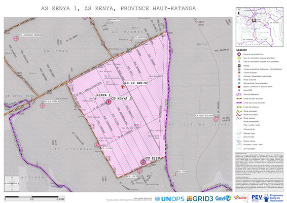 Microplanning: Kenya-1, Kenya, Lubumbashi, Haut-Katanga, COD (2025)