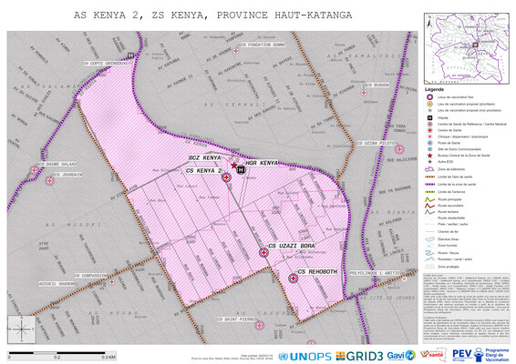 Microplanning: Kenya-2, Kenya, Lubumbashi, Haut-Katanga, COD (2025)