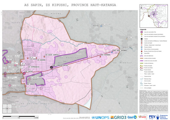 Microplanning: Sapin, Kipushi, Lubumbashi, Haut-Katanga, COD (2025)
