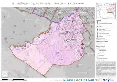 Microplanning: Kasungami-1, Kisanga, Lubumbashi, Haut-Katanga, COD (2025)
