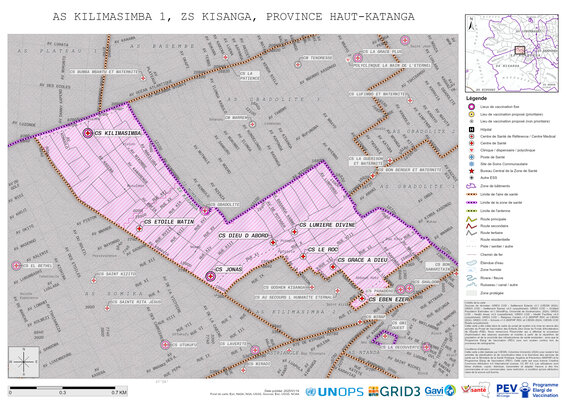 Microplanning: Kilimasimba-1, Kisanga, Lubumbashi, Haut-Katanga, COD (2025)