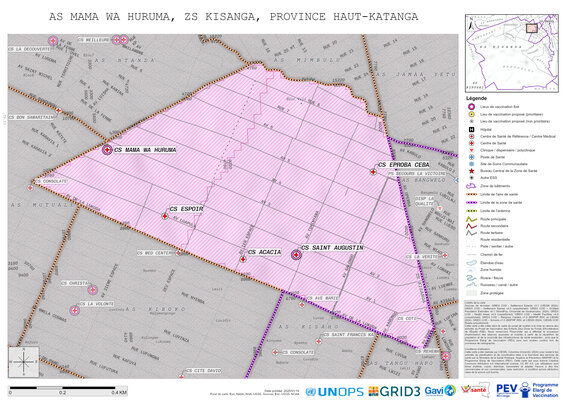 Microplanning: Mama-Wa-Huruma, Kisanga, Lubumbashi, Haut-Katanga, COD (2025)