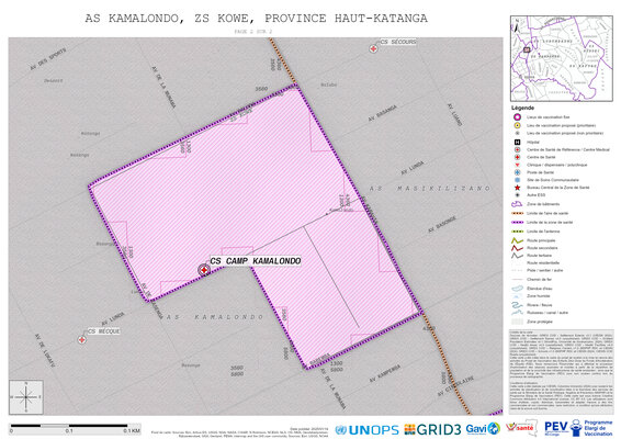 Microplanning: Kamalondo, Kowe, Lubumbashi, Haut-Katanga, COD (2025)