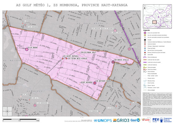 Microplanning: Golf-Mto-1, Mumbunda, Lubumbashi, Haut-Katanga, COD (2025)