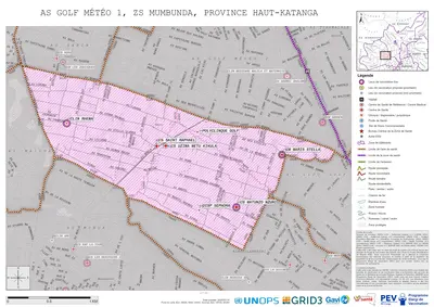 Microplanning: Golf-Mto-1, Mumbunda, Lubumbashi, Haut-Katanga, COD (2025)