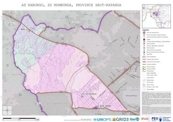 Microplanning: Kabongo, Mumbunda, Lubumbashi, Haut-Katanga, COD (2025)