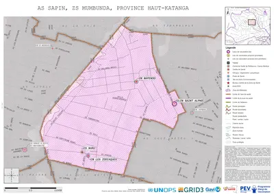 Microplanning: Sapin, Mumbunda, Lubumbashi, Haut-Katanga, COD (2025)