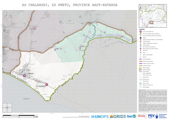 Microplanning: Chalanshi, Pweto, Lubumbashi, Haut-Katanga, COD (2025)
