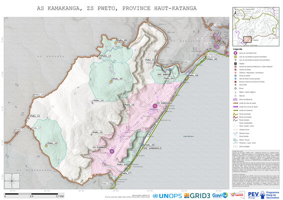 Microplanning: Kamakanga, Pweto, Lubumbashi, Haut-Katanga, COD (2025)