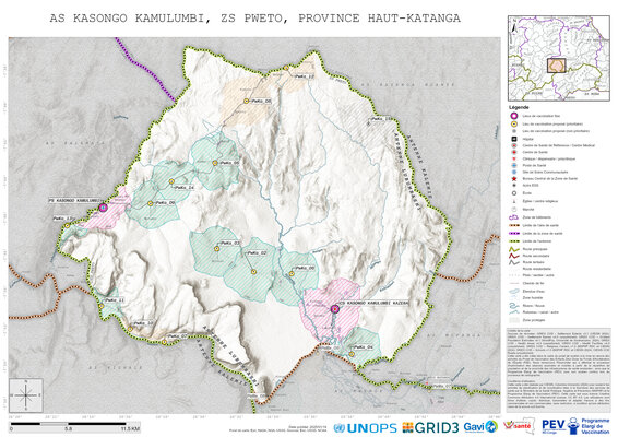 Microplanning: Kasongo-Kamulumbi, Pweto, Lubumbashi, Haut-Katanga, COD (2025)