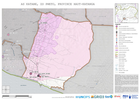 Microplanning: Katabe, Pweto, Lubumbashi, Haut-Katanga, COD (2025)