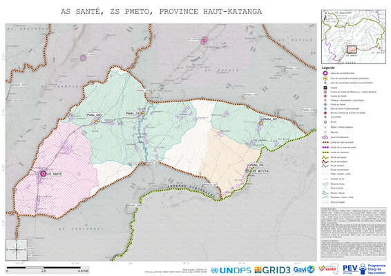 Microplanning: Sant, Pweto, Lubumbashi, Haut-Katanga, COD (2025)