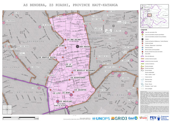 Microplanning: Bendera, Ruashi, Lubumbashi, Haut-Katanga, COD (2025)