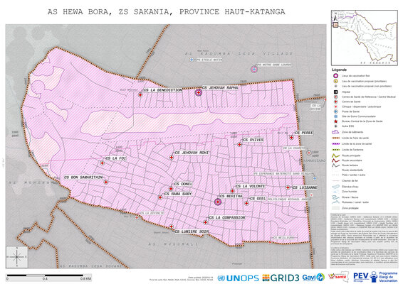 Microplanning: Hewa-Bora, Sakania, Lubumbashi, Haut-Katanga, COD (2025)