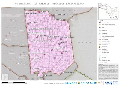 Microplanning: Makutano, Sakania, Lubumbashi, Haut-Katanga, COD (2025)