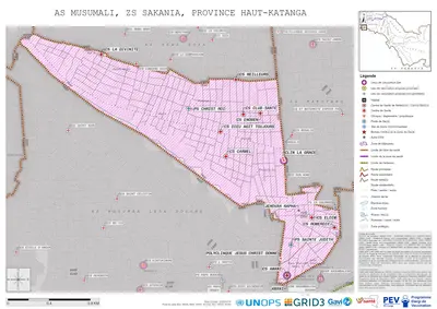 Microplanning: Musumali, Sakania, Lubumbashi, Haut-Katanga, COD (2025)