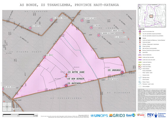 Microplanning: Bonde, Tshamilemba, Lubumbashi, Haut-Katanga, COD (2025)
