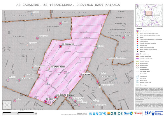 Microplanning: Cadastre, Tshamilemba, Lubumbashi, Haut-Katanga, COD (2025)